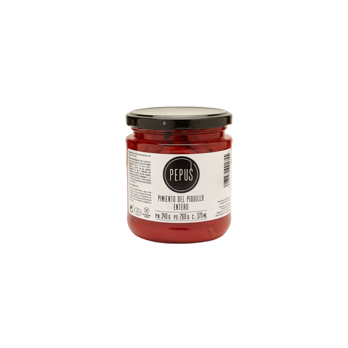 Ganze Piquillo-Paprikaschoten Pimientos del Piquillo Pepus Espinaler, 340/260g